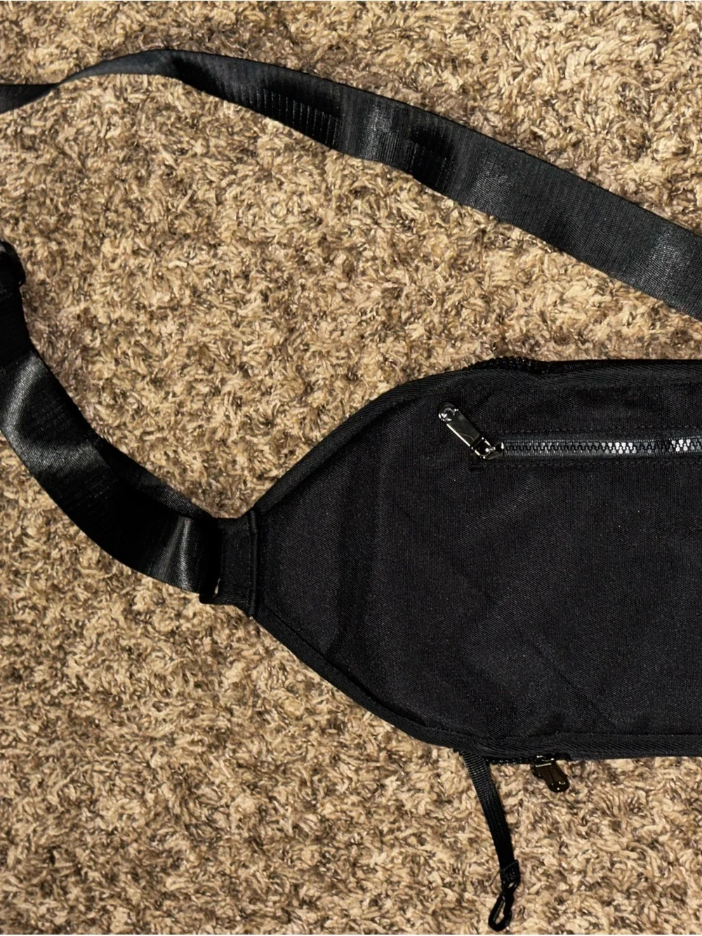 True Religion Black Men’s Sling Belt Bag